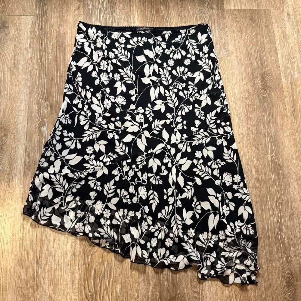 Floral midi skirt